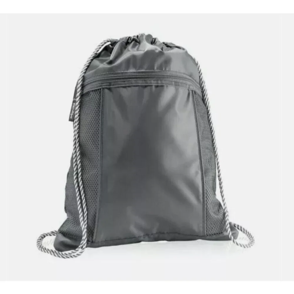 NEW Thirty-one Spirit Cinch Sac Backpack Spirit Grey Drawstring Soccer Gym Bag